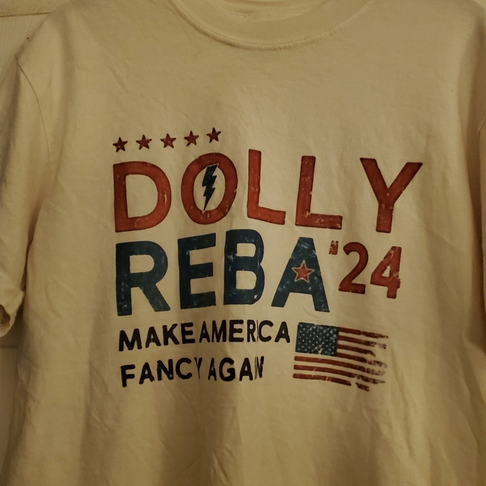 "Dolly Reba '24 Make America Fancy Again" Graphic Tee